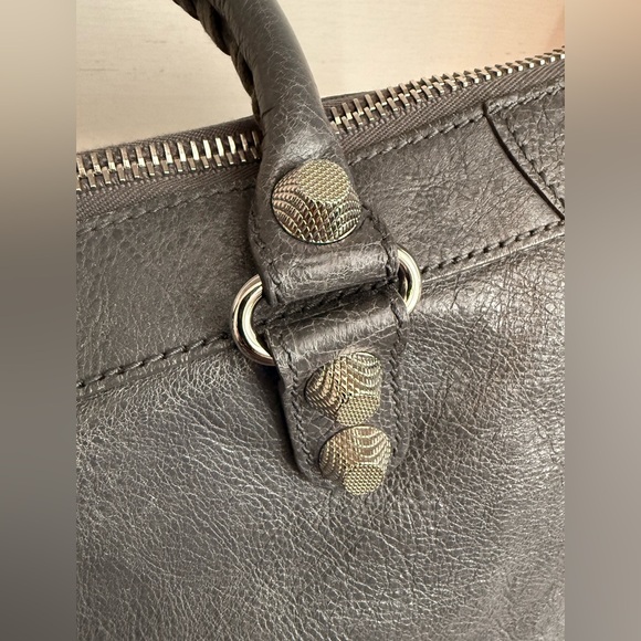 Balenciaga Agneau Giant 12 Work Anthracite/Grey Leather Handbag Purse - Picture 5 of 12